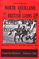 North Auckland v British Lions 1983 rugby  Programme